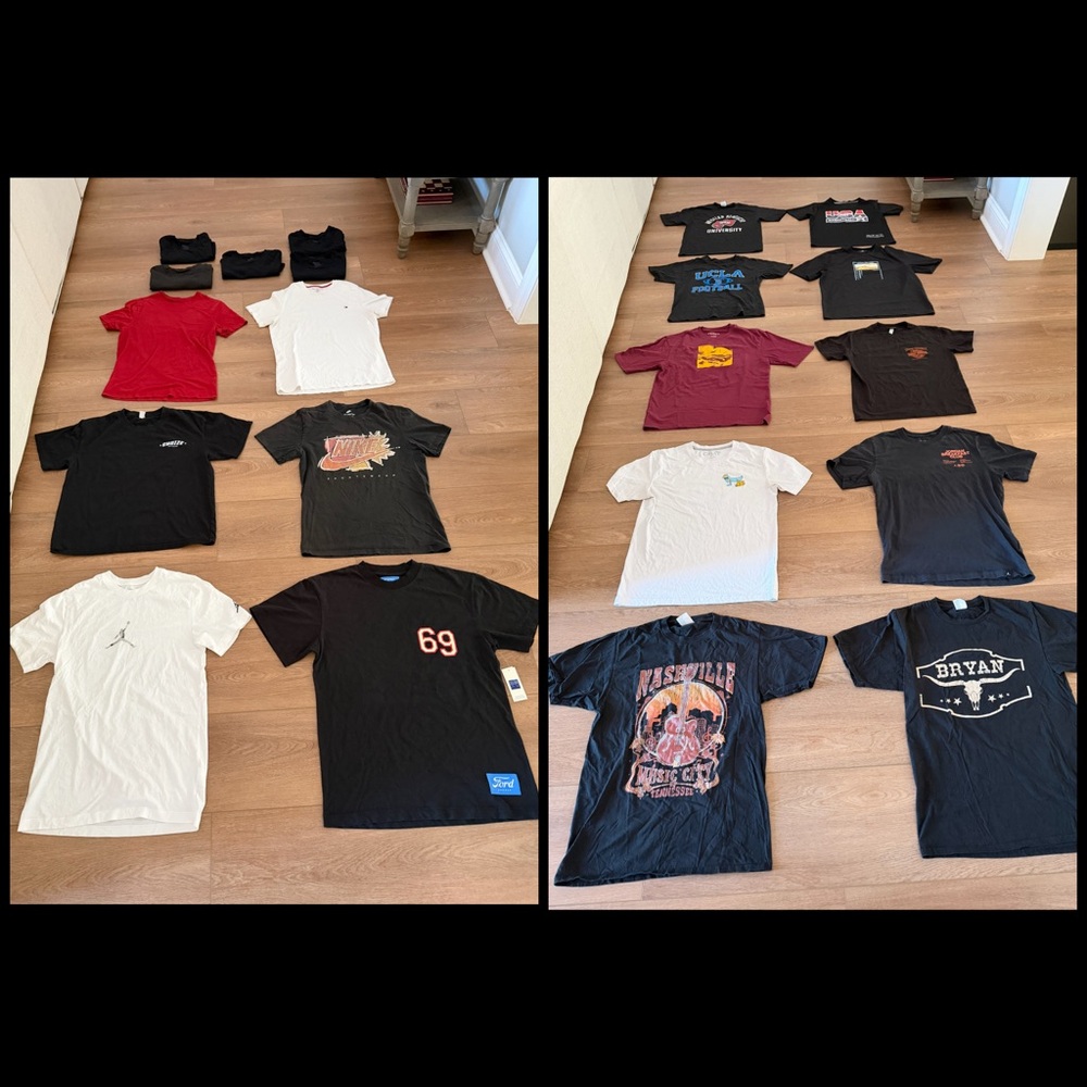 Men's Short Sleeve Tees (bundle of 21 shirts) size small